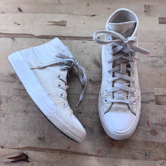 Converse Chuck Taylor White High-Top Sneakers size 6 - Picture 4 of 11